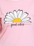 Pink Printed Long - Sleeve Design 18 - Khotwh